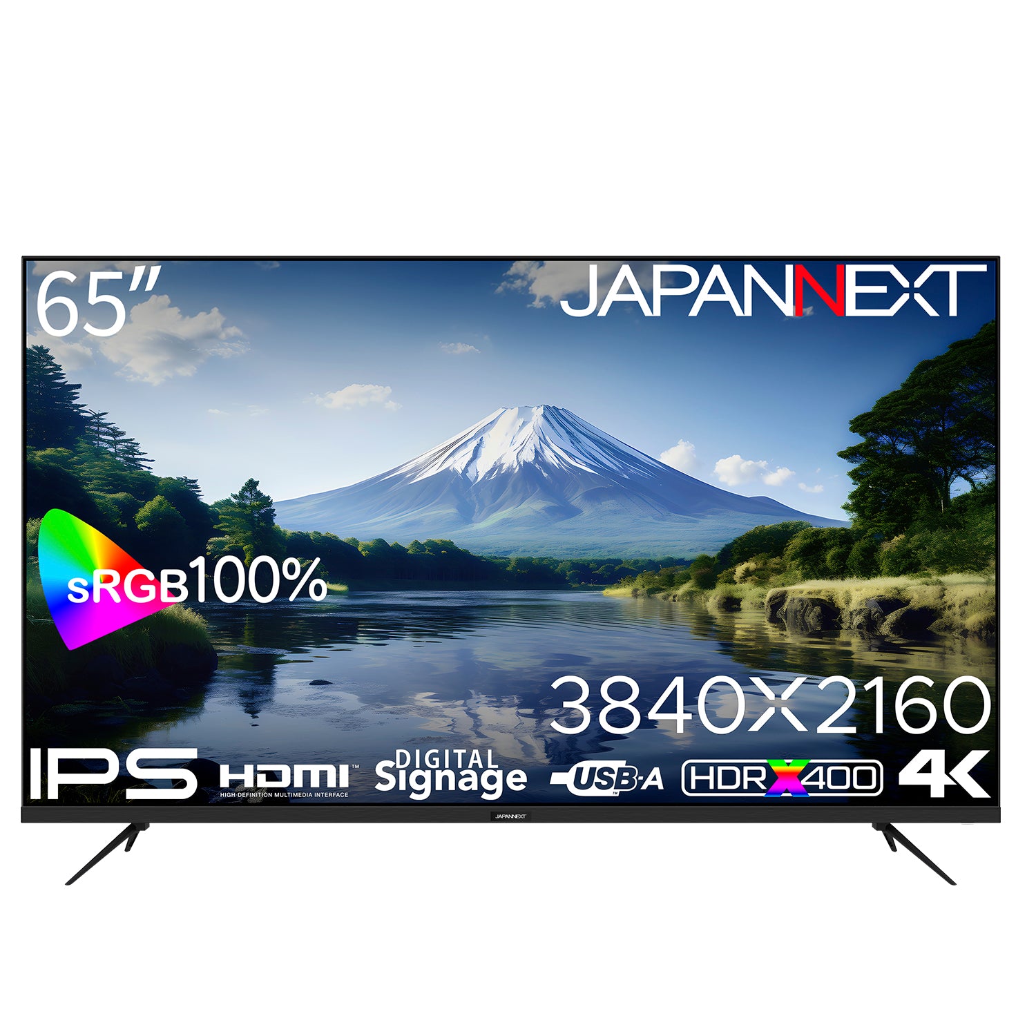 JAPANNEXT 65インチ IPSパネル搭載 4K(3840x2160)解像度 大型液晶