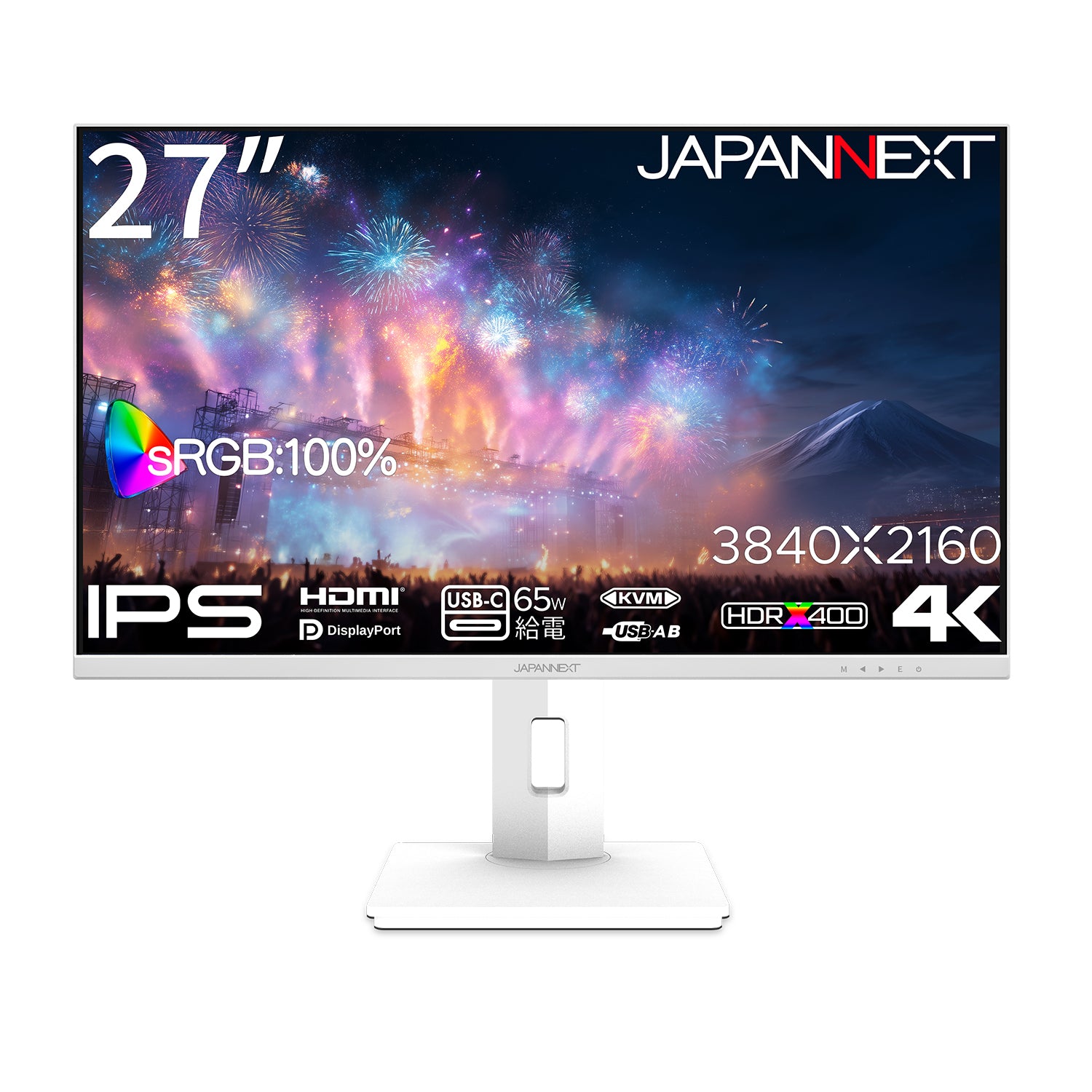 JAPANNEXT 27インチ IPSパネル搭載 4K(3840x2160)解像度 液晶モニター