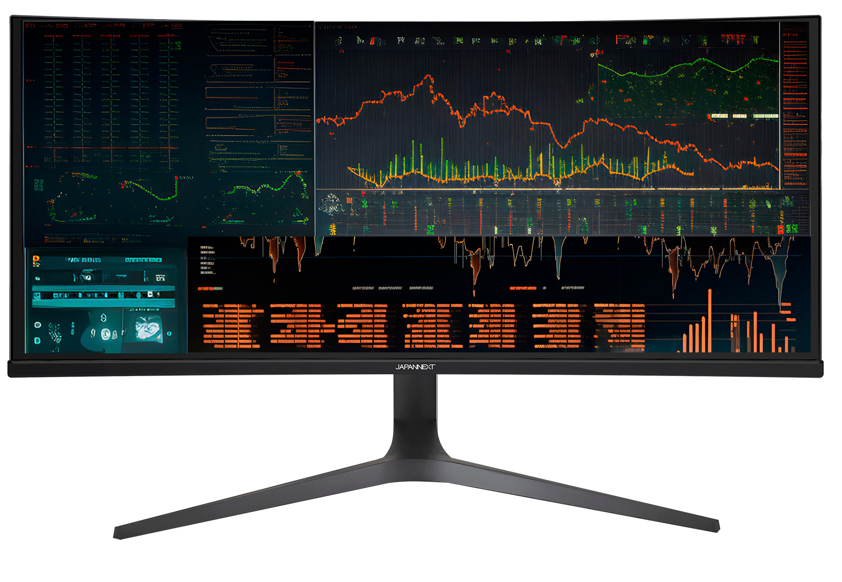 JAPANNEXT 34インチ曲面 IPSパネル UWQHD(3440 x 1440)解像度 ウルトラ