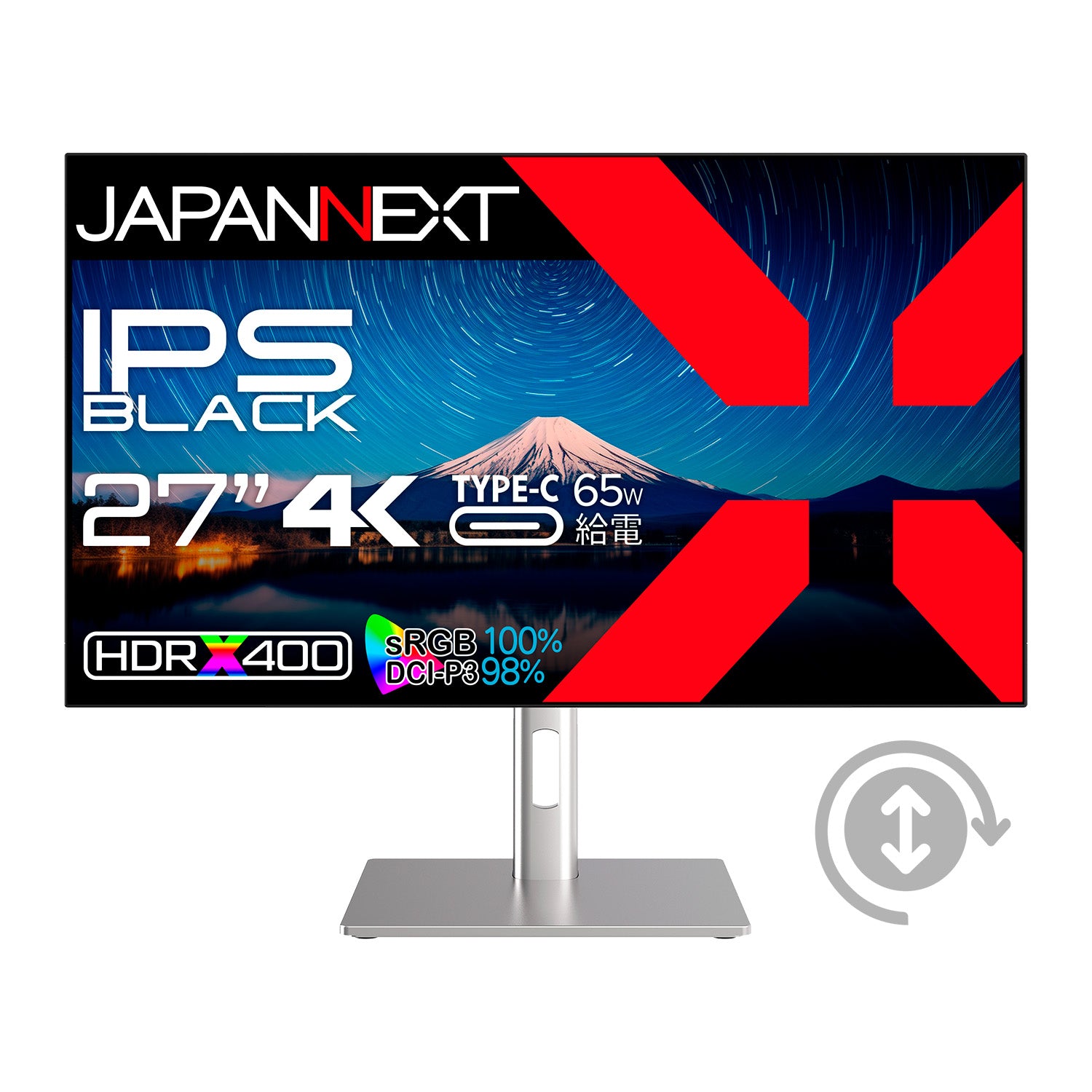 Amazon.co.jp限定】JAPANNEXT 27インチ IPS BLACKパネル搭載 4K