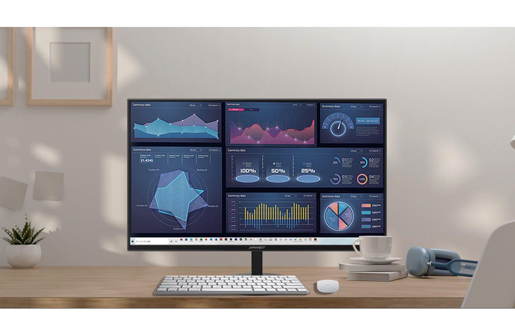 JAPANNEXT 27インチ WQHD(2560 x 1440) 液晶モニター JN-IPS271WQHD-N