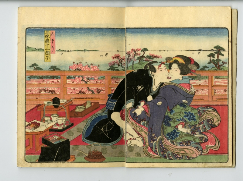 柳川重信Ⅱ() - 三味線十二調子 - 春画販売 - 浮世絵ぎゃらりい秋華洞