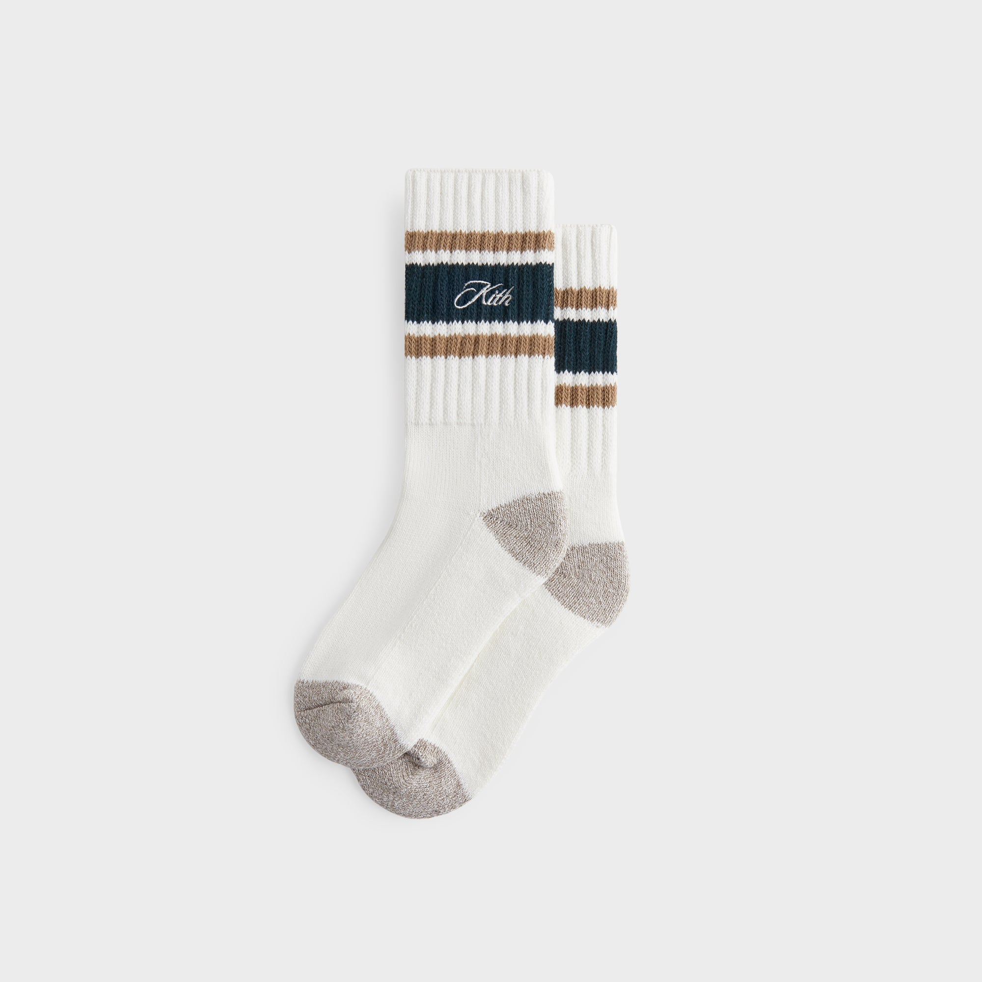 Kith Striped Chunky Crew Socks - Stadium – Kith Japan