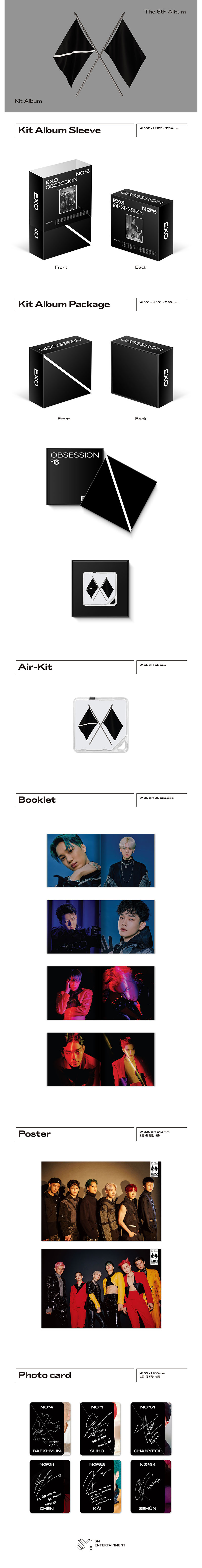 jp.ktown4u.com : EXO - 正規アルバム 6集 [OBSESSION (OBSESSION Ver