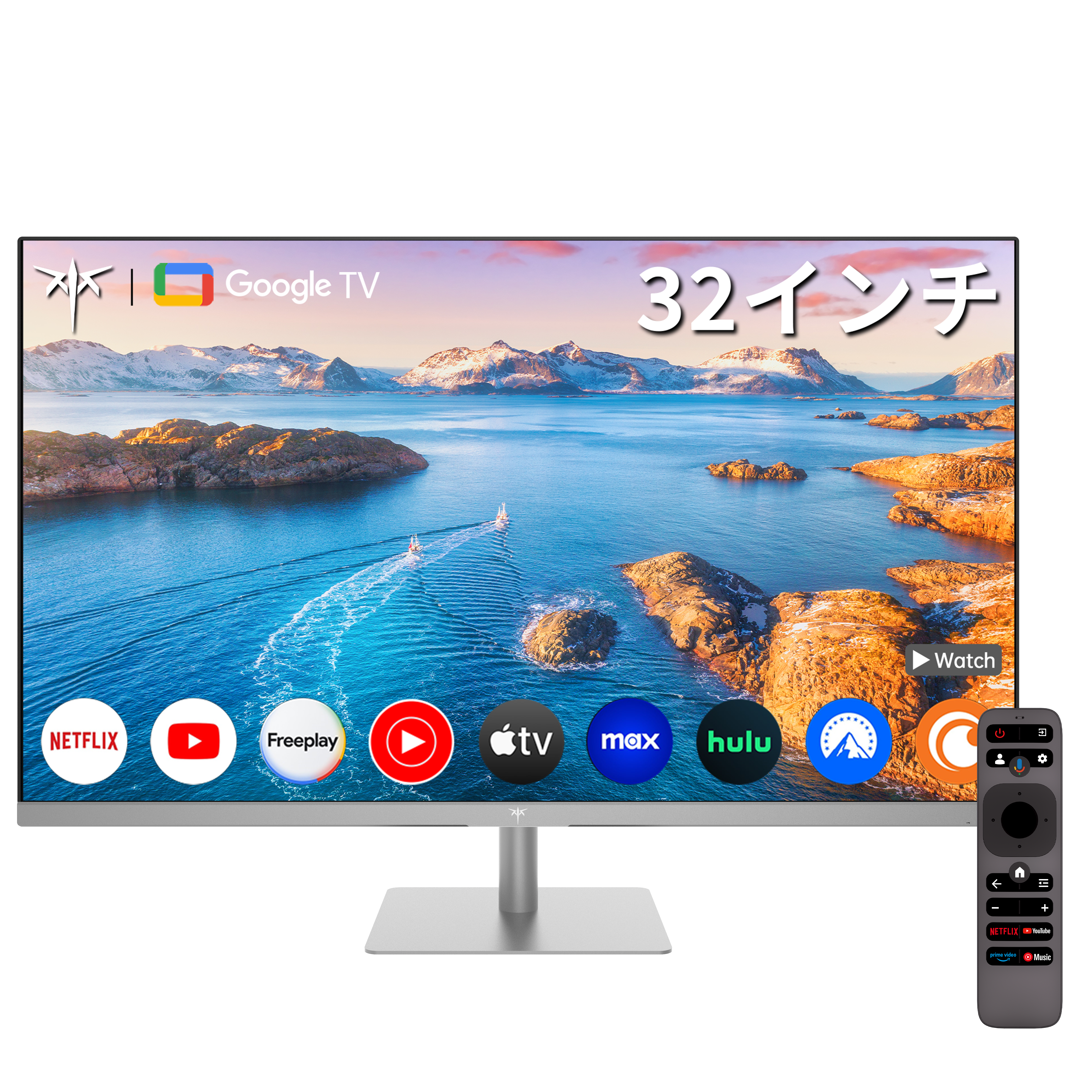 32 型 4K グーグルテレビ搭載 スマートモニター
