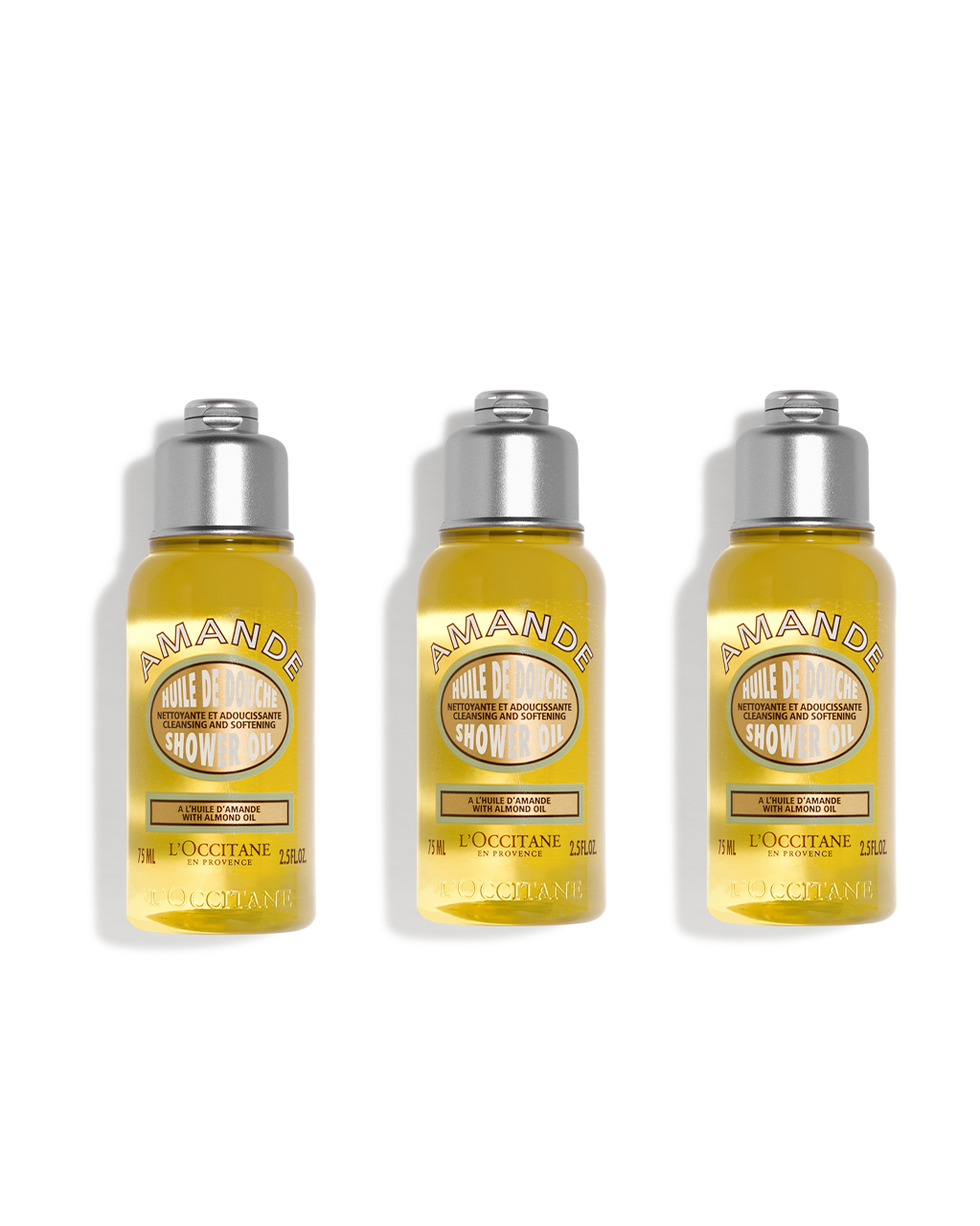 アーモンド モイスチャライジングシャワーオイル ミニ3本セット｜Last