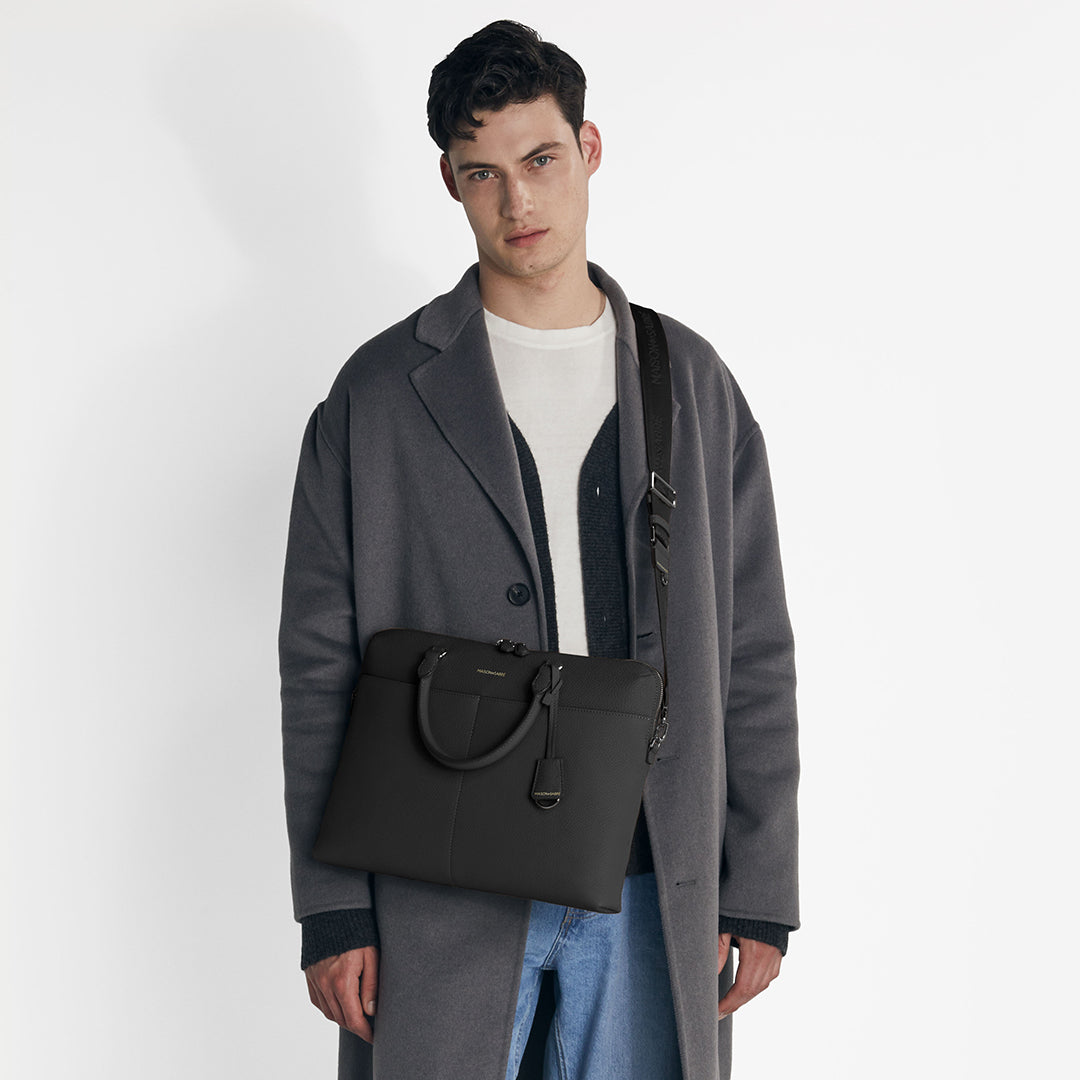 The Laptop Bag - Black Caviar – MAISON de SABRÉ