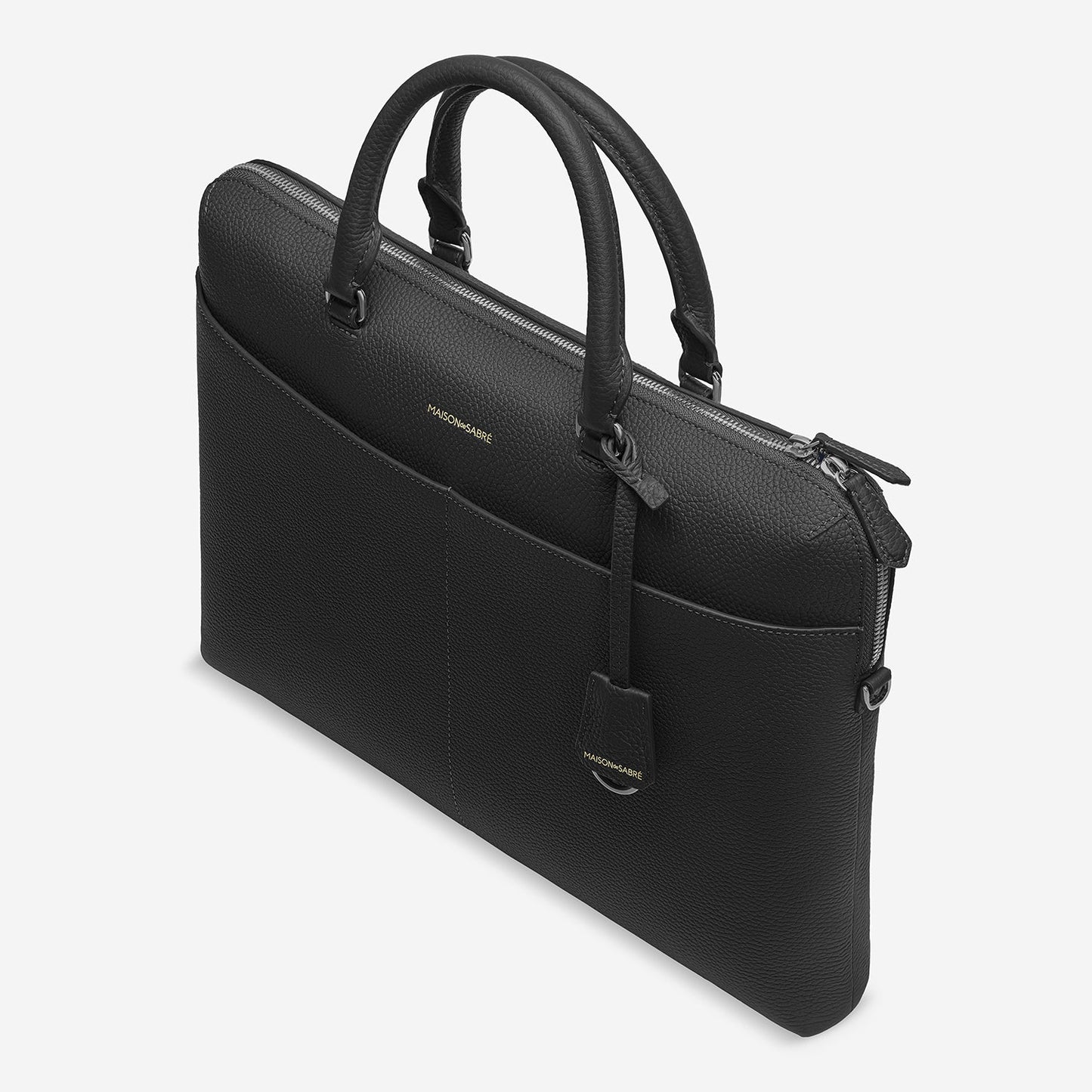 The Laptop Bag - Black Caviar – MAISON de SABRÉ