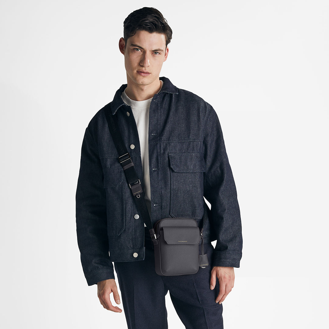 The Mini Shoulder Bag - Graphite Grey – MAISON de SABRÉ