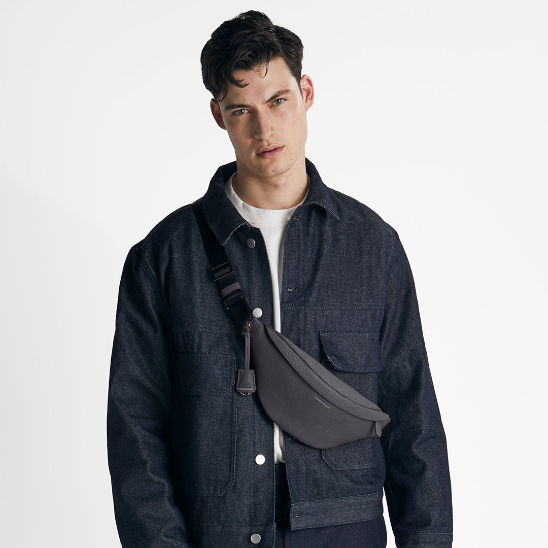 The Sling Bag - Graphite Grey – MAISON de SABRÉ