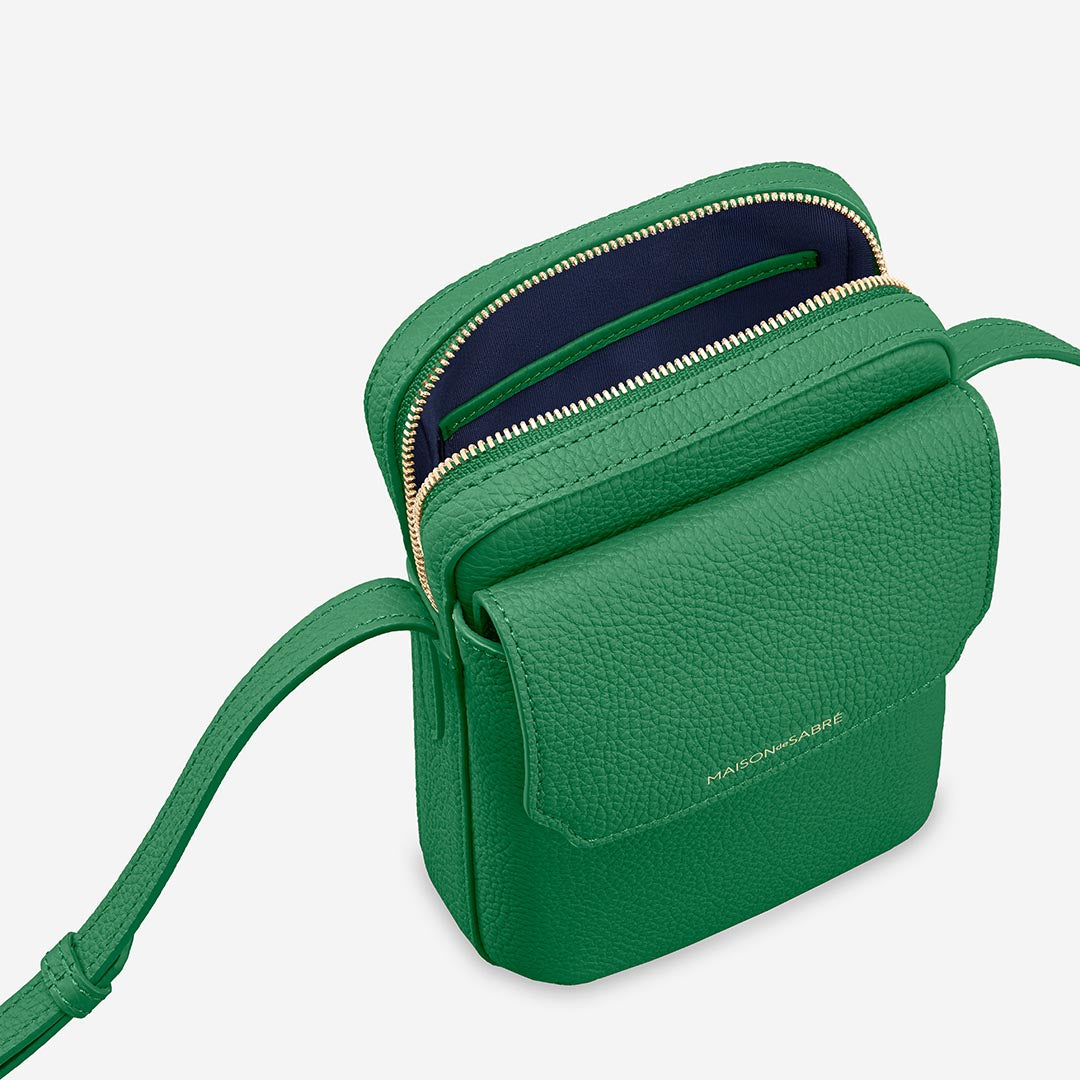 ジップスマホポーチ - Emerald Green – MAISON de SABRÉ