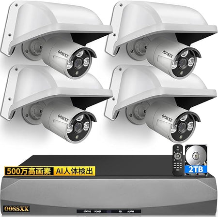 500万画素POEセット4台 – JP OOSSXX