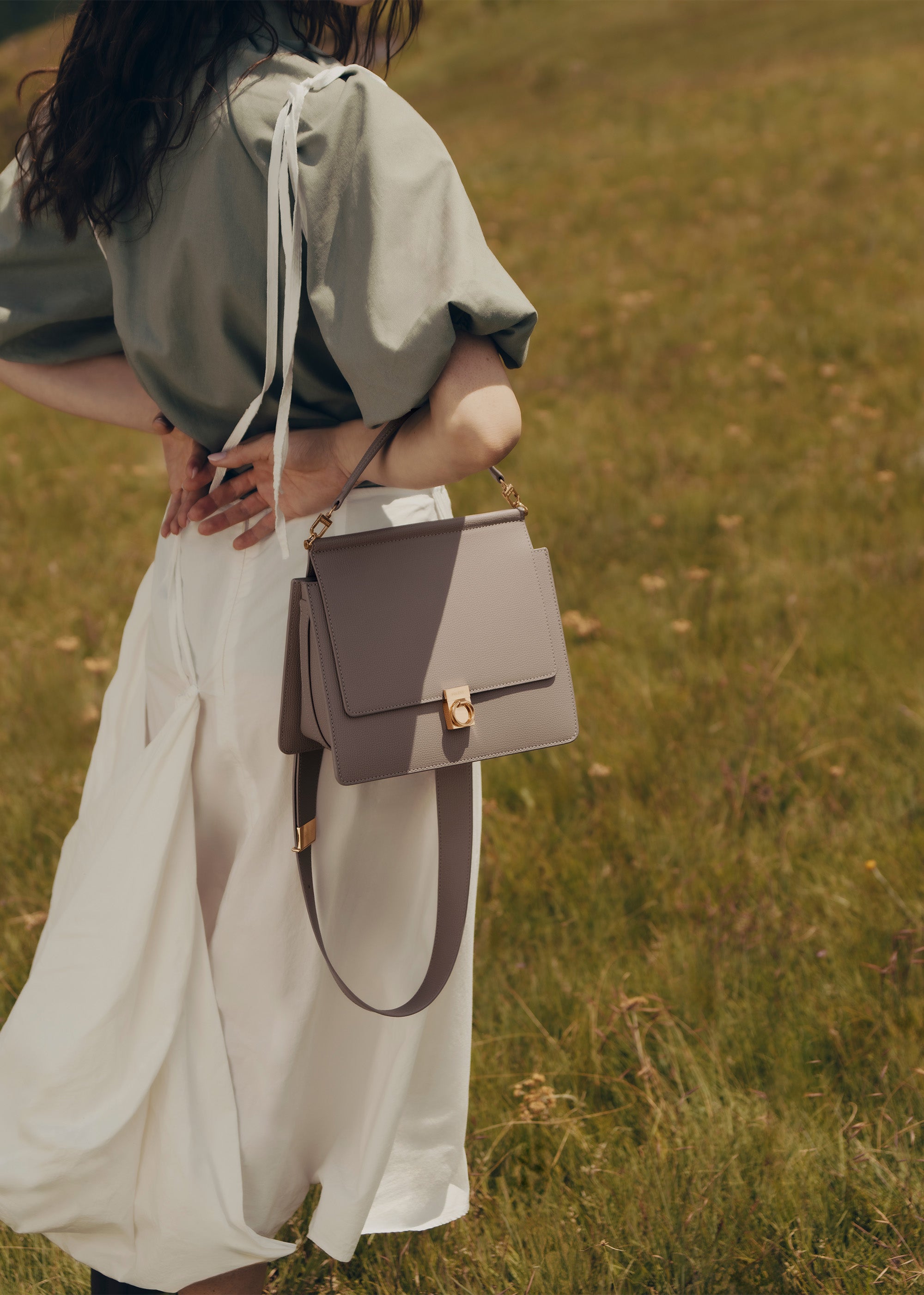 Polène | バッグ - Numéro Sept -トープ テクスチャード