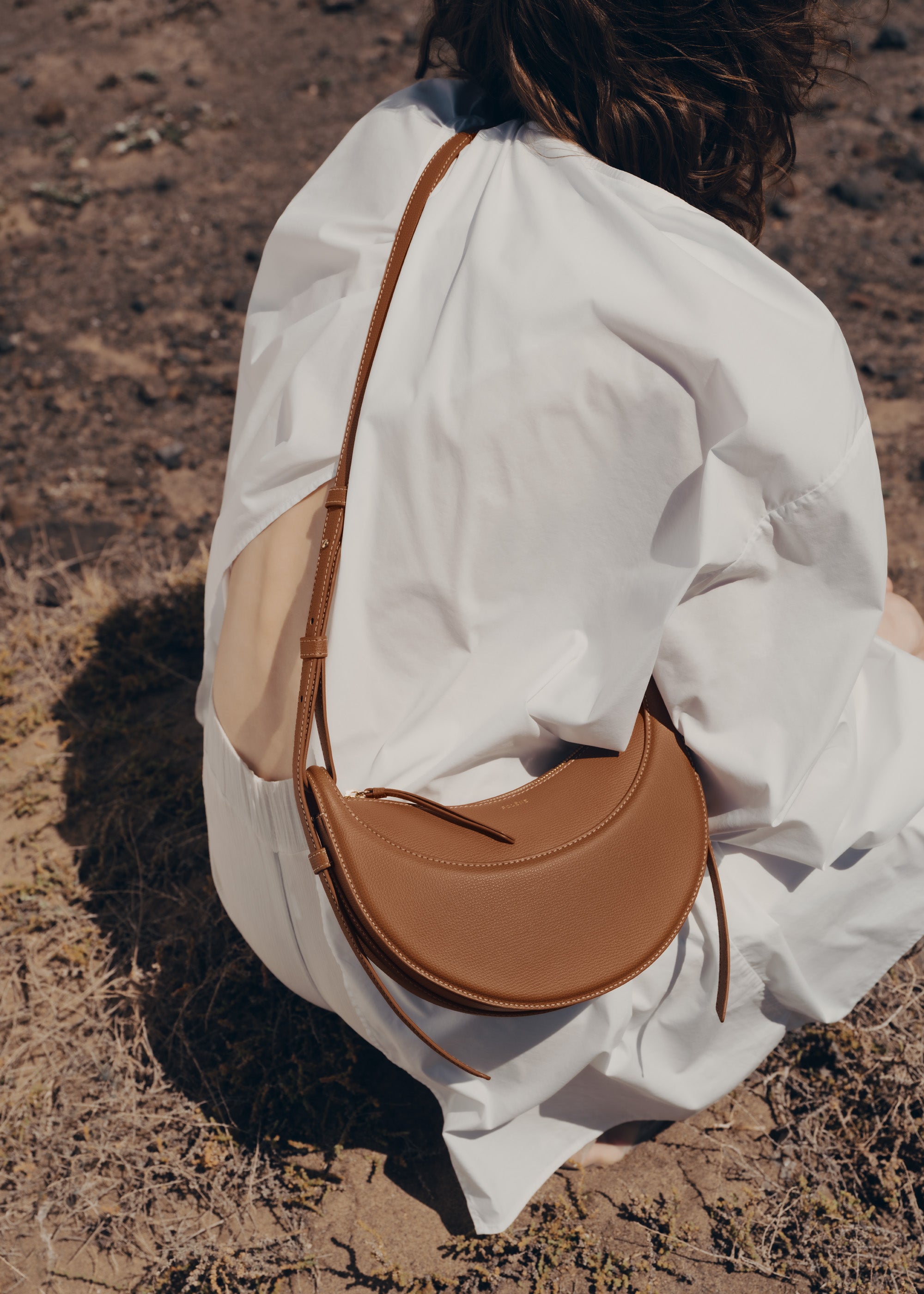 Polène | バッグ - Numéro Dix - キャメル テクスチャード