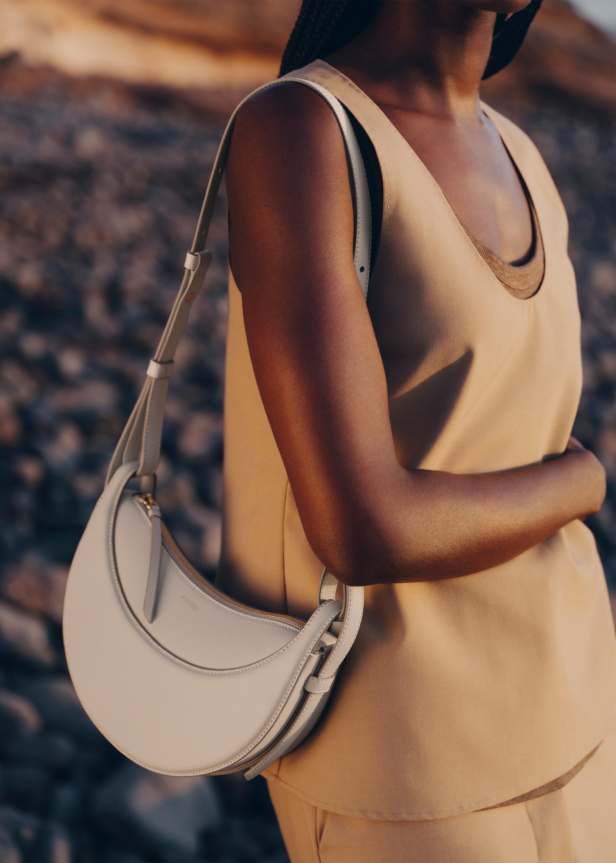 Polène | バッグ - Numéro Dix - チョーク テクスチャード