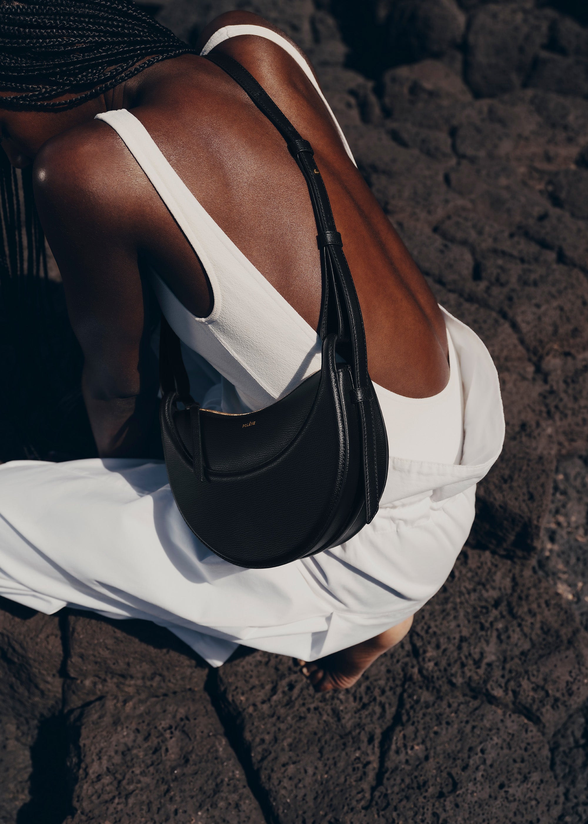 Polène | バッグ - Numéro Dix - ブラック テクスチャード