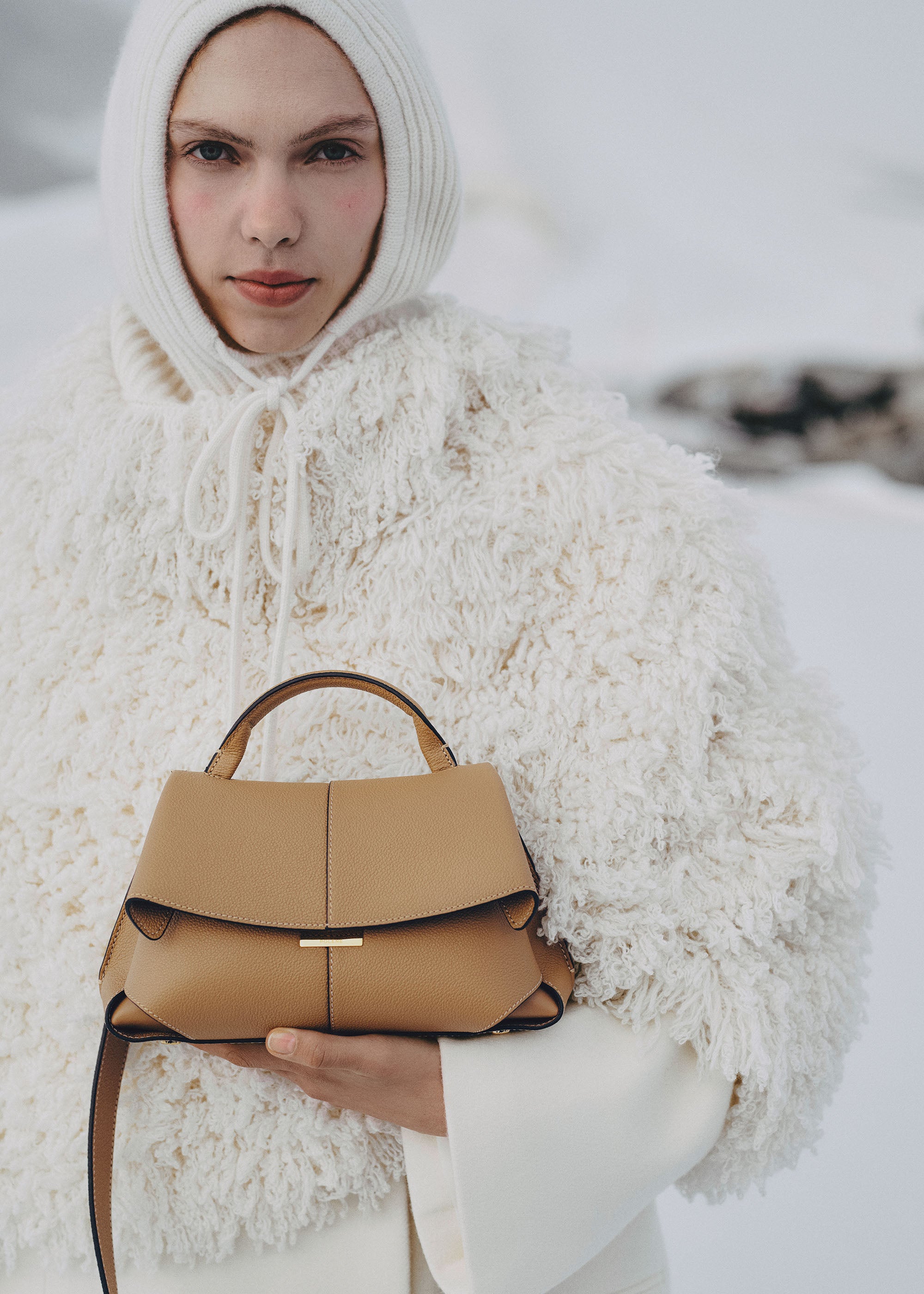 Polène | バッグ - Mokki Mini - オークル テクスチャード