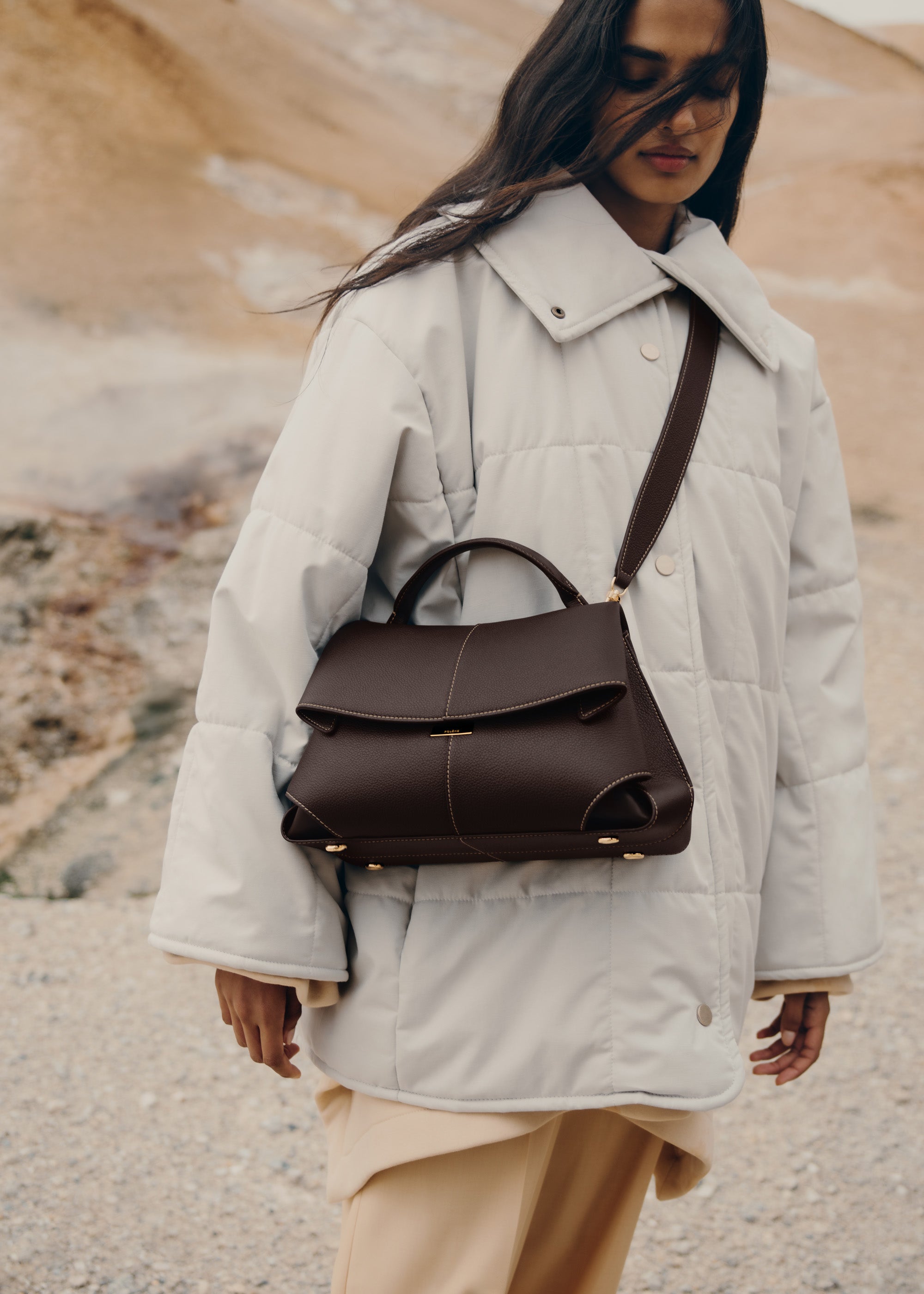 Polène | バッグ - Mokki - エボニーテクスチャード