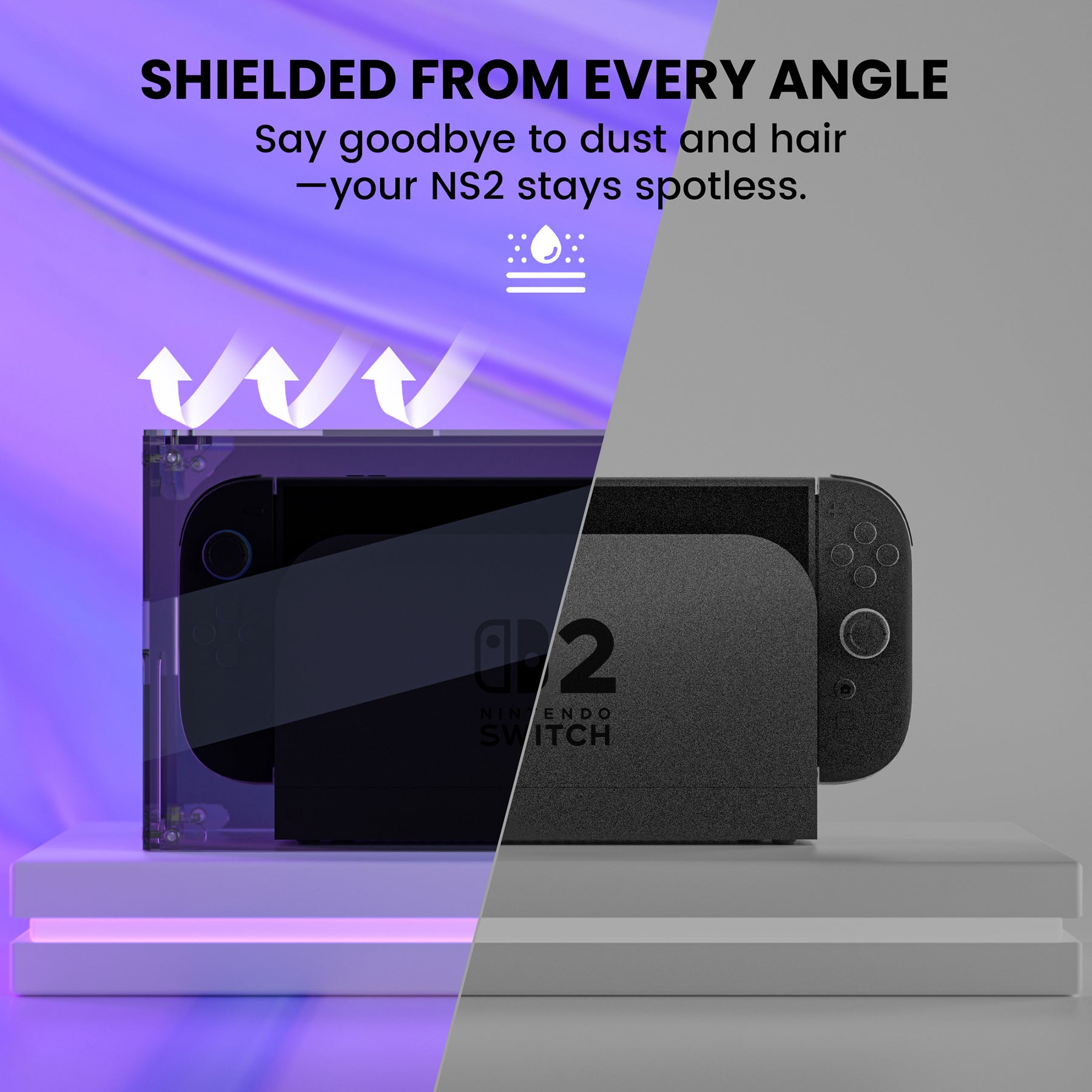 PlayVital ハイクリア アクリル製 保護ボックスケース for Nintendo