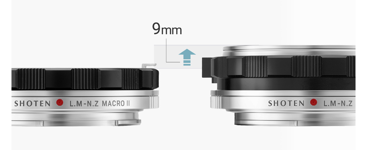 SHOTEN、ヘリコイド付きアダプター「LM-NZ M II」発売。繰り出し量を