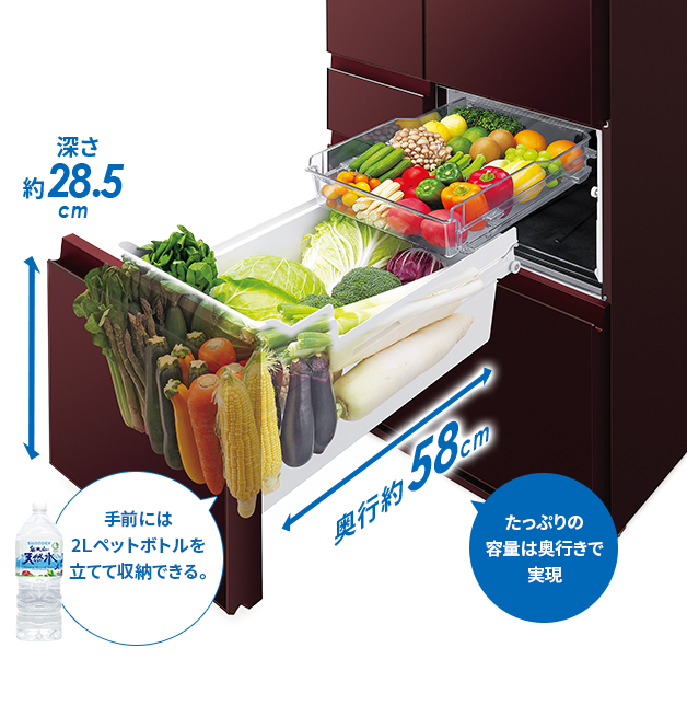 特長 | SJ-GX55D | 冷蔵庫トップ：シャープ