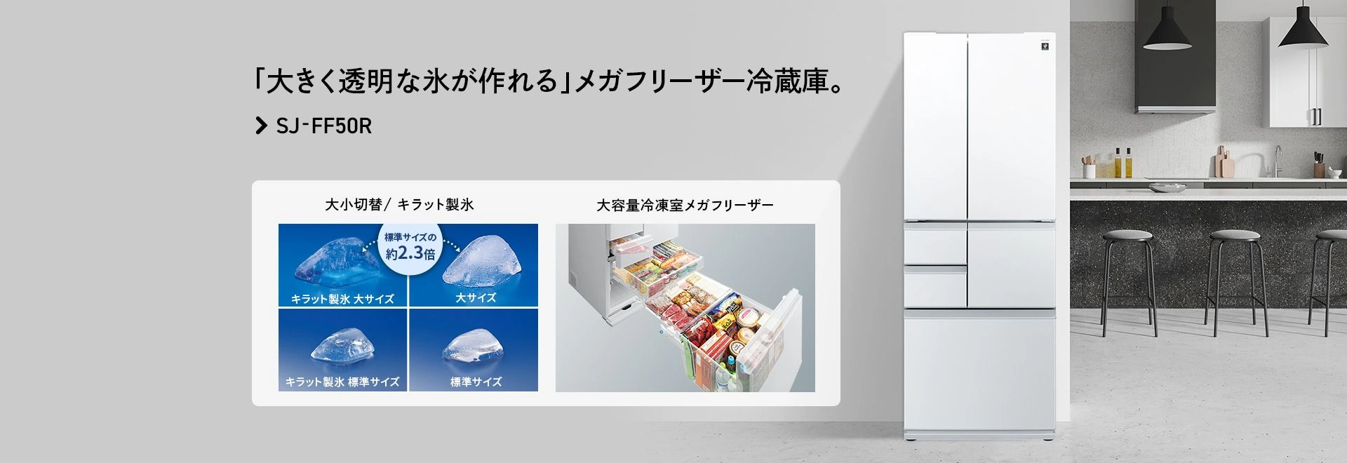 冷蔵庫：シャープ