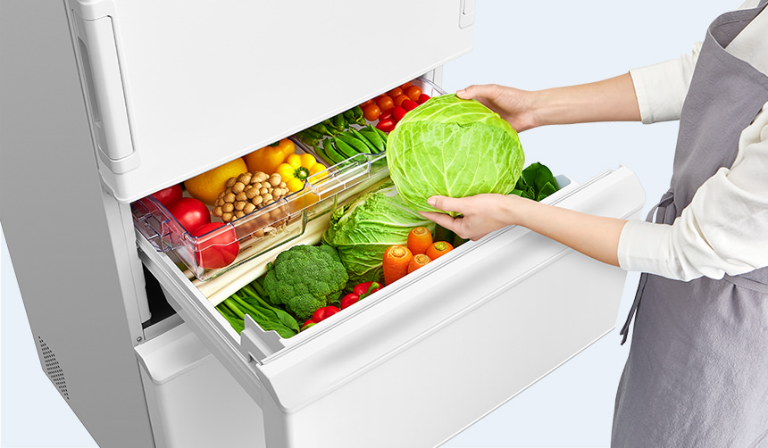 野菜室 | SJ-PW37K | 冷蔵庫：シャープ
