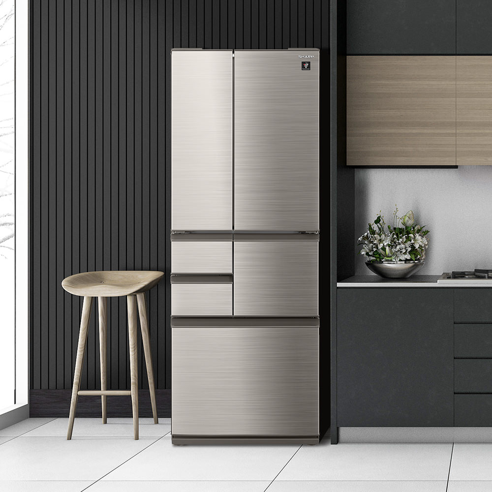 SHARP 家庭用 大型冷蔵庫 500L〜 自動製氷機能 RED レッド SHARP 家庭
