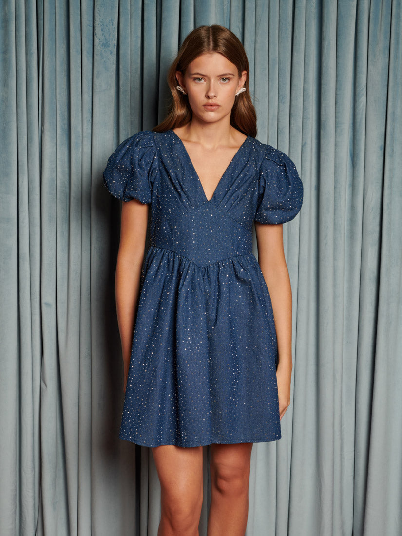 Daze Embellished Denim ミニワンピース – Sister Jane (Japan)