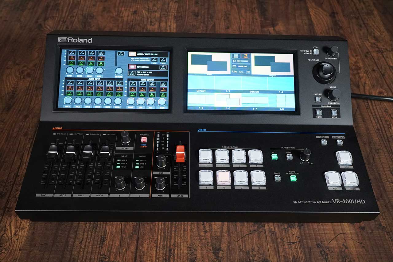 プログラマブルな4K Streaming AV Mixer 「Roland VR-400UHD」で