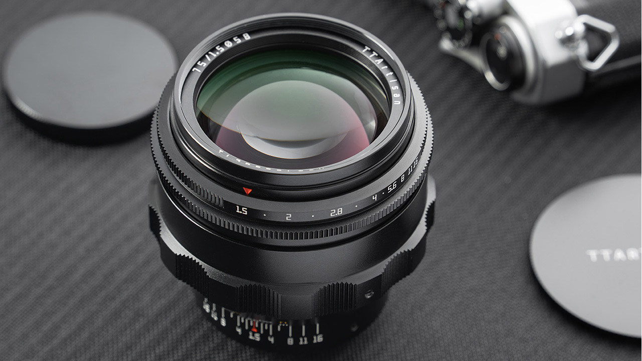 銘匠光学、大口径単焦点レンズ「TTArtisan 75mm f/1.5 M42マウント