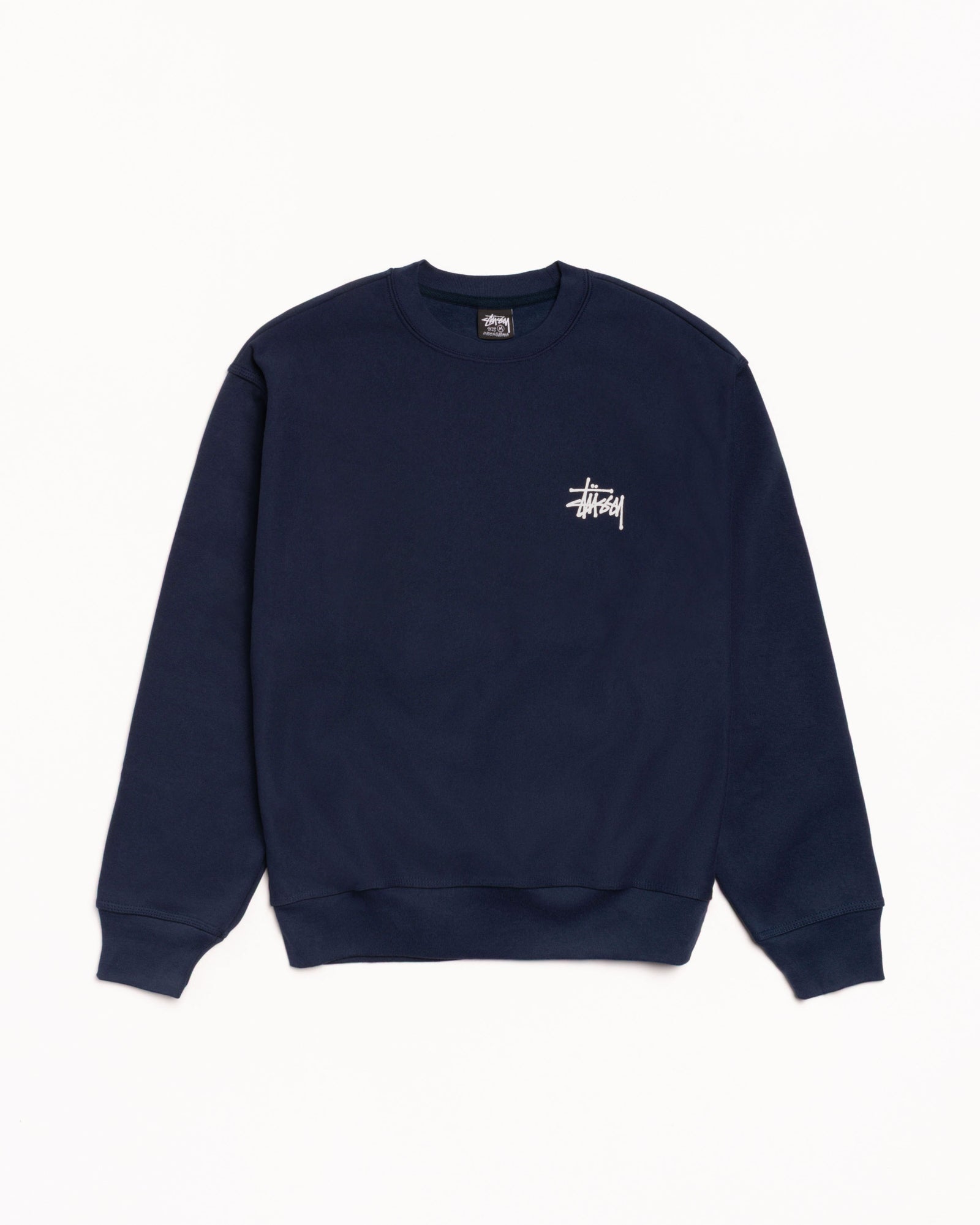 Basic Stüssy Crew – Navy | Tee & Sweats | Stüssy Japan