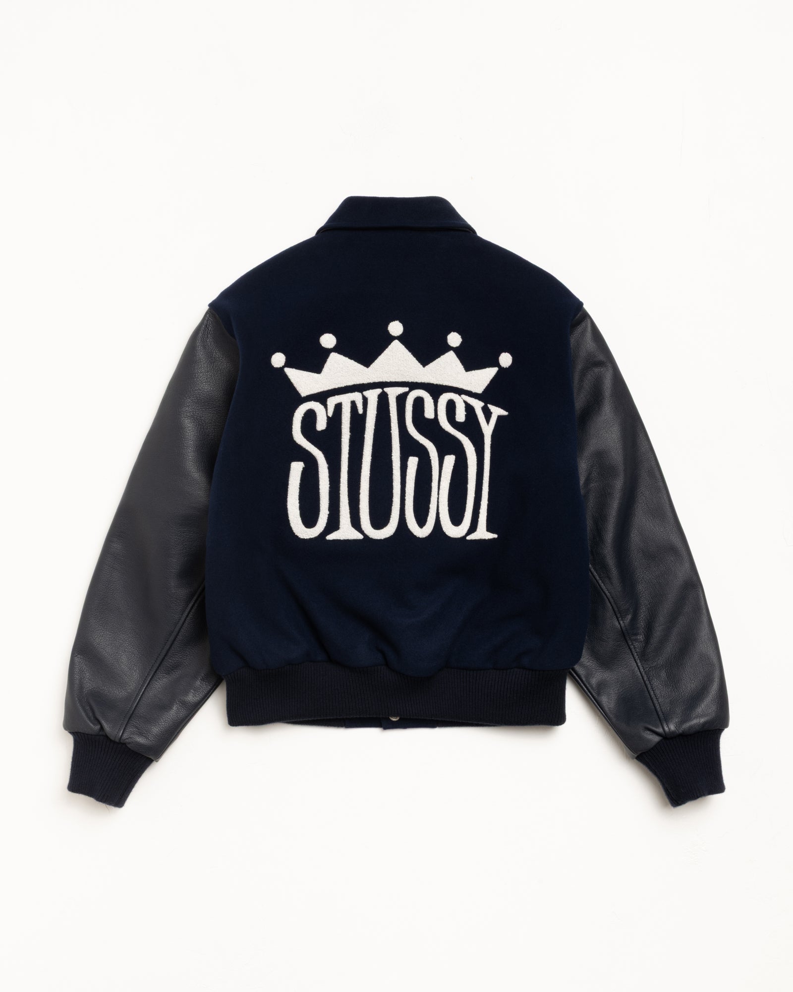 King Varsity Jacket – Navy | Outerwear | Stüssy Japan