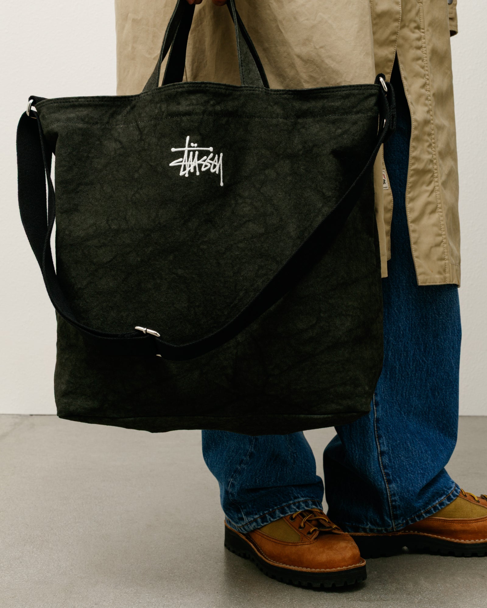 Canvas Crossbody Bag – Washed Black | Accessories | Stüssy Japan