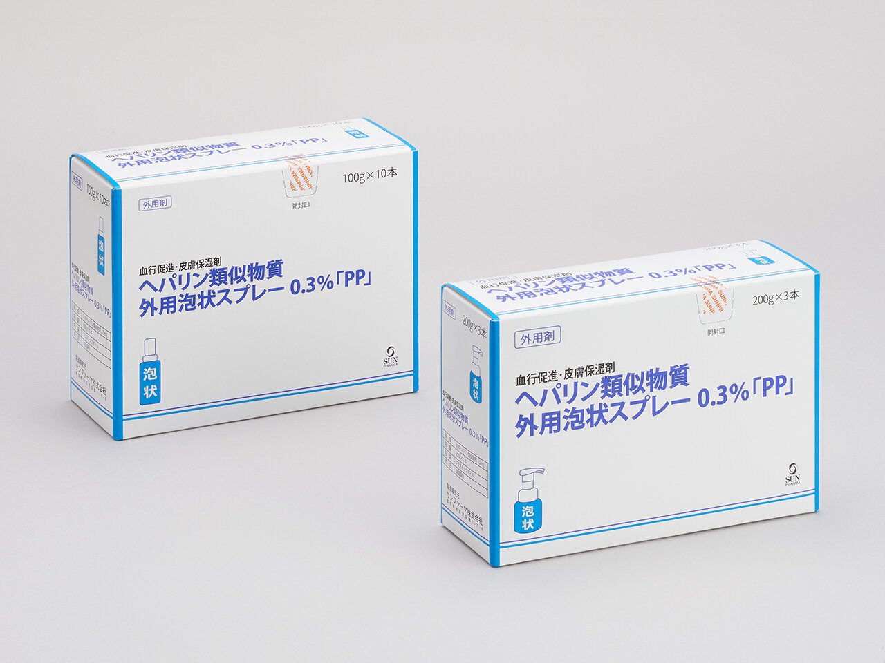 ヘパリン類似物質外用泡状スプレー0.3％「PP」（ヘパリン類似物質