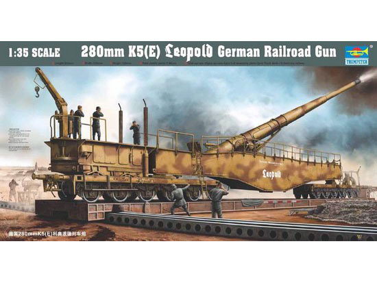 280mm K5(E) Leopold German Railroad Gun Trumpeter 00207