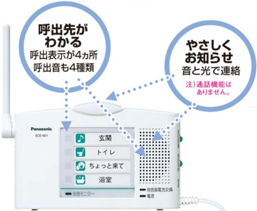 ワイヤレスコール】受信器は、2台の発信器からの呼び出しを識別でき