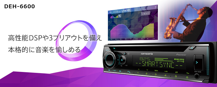 DEH-6600 | オーディオメインユニット | カーナビ・カーAV(carrozzeria