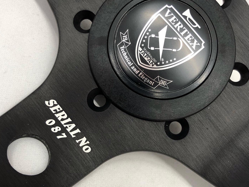 T And E ADVAN x VERTEX Racing 90mm Deep 330mm Steering Suede (150