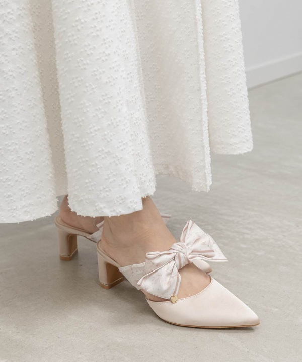 スカーフリボンミュールパンプス │RANDA │ ショップブログ │ アミュ