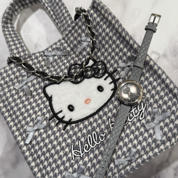 Angel Heart】可愛い千鳥柄のバッグ付いてくる！ハローキティコラボ