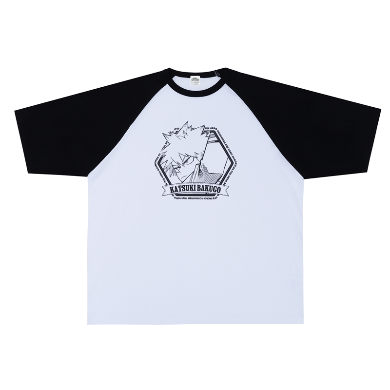僕のヒーローアカデミア』ラグランTシャツ “HEROES” 爆豪勝己