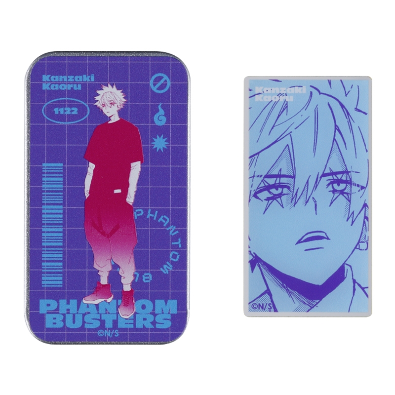ファントムバスターズ』スライド缶入りアクリルステッカー 観崎薫