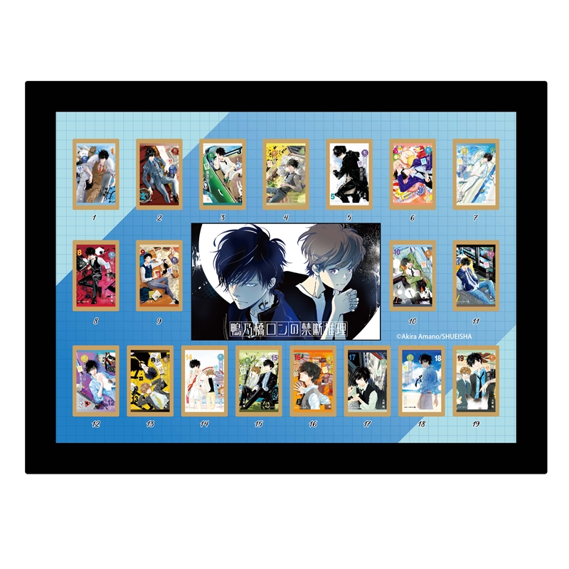 JCS限定 『鴨乃橋ロンの禁断推理』全巻ピンズセット（額装付き