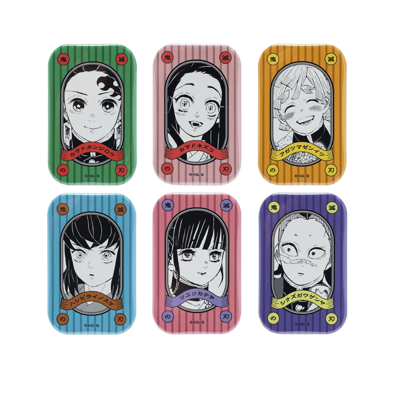 JCS限定 『鬼滅の刃』スクエア缶バッジコレクション（スタンド付き