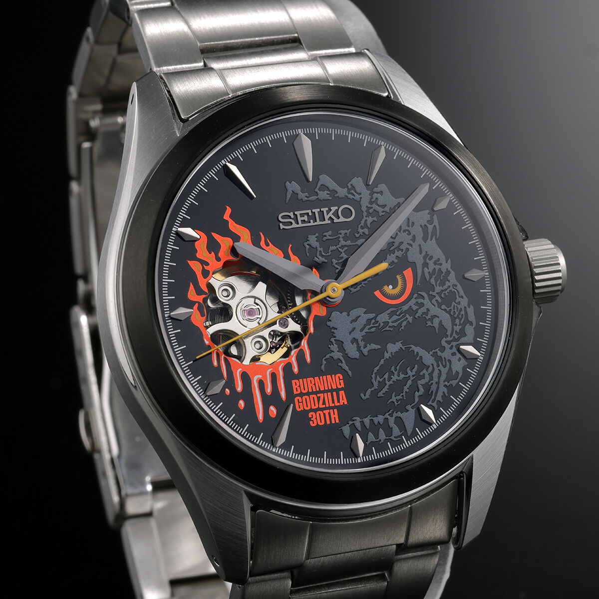 Godzilla x Seiko Watch - Burning Godzilla 30th Anniversary Watch