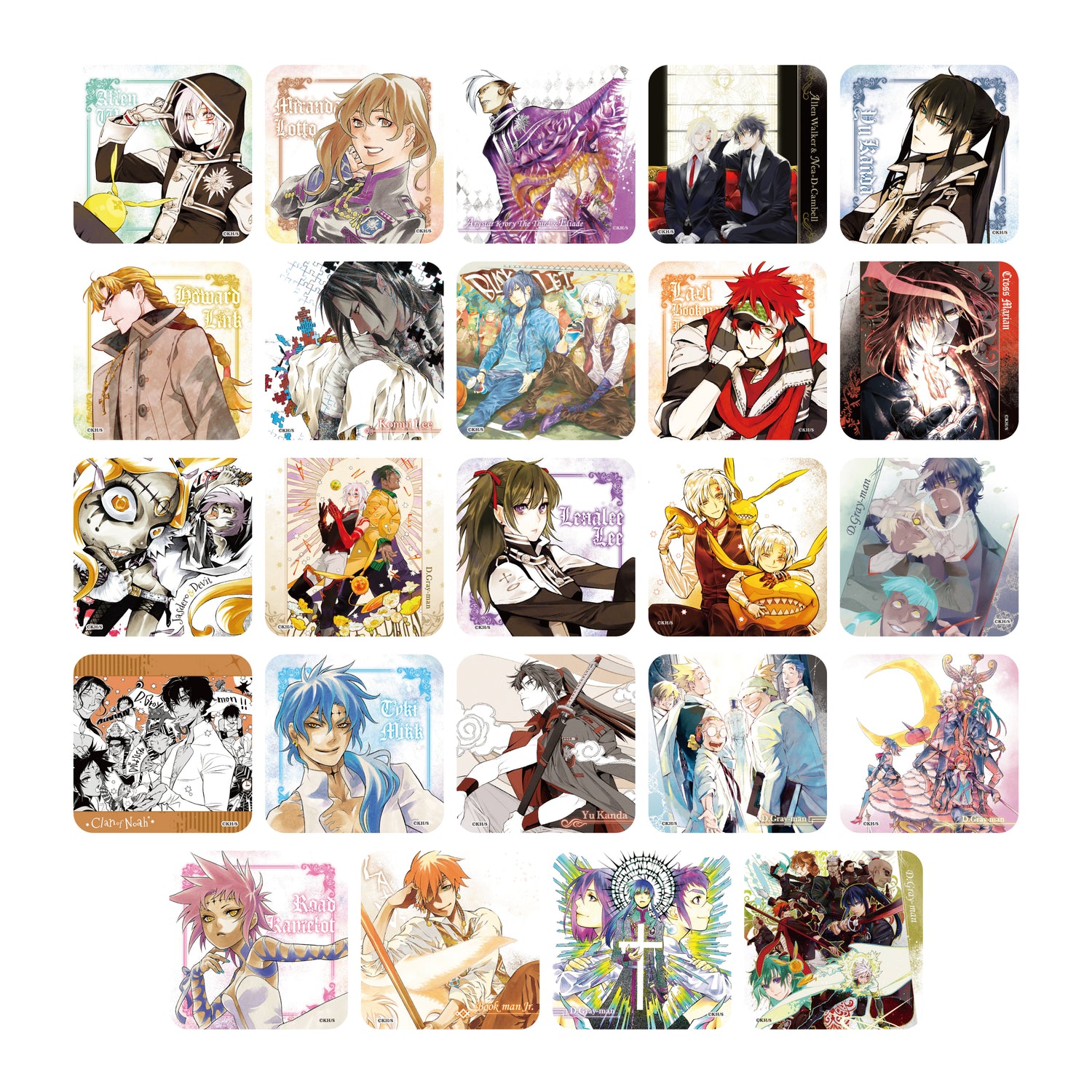 D.Gray-man Dグレ 原画展限定コースター 全24種セット 未開封 D.Gray
