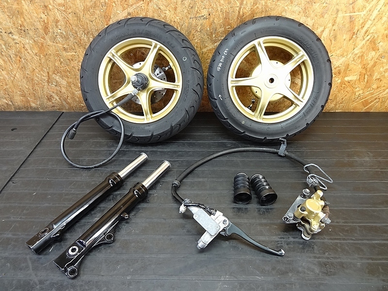 180904.Y】JOG ZR(SA39J-8177)☆ アルミホイール前後セット ディスク