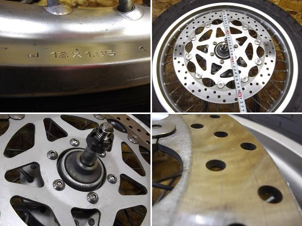 sr400 フロントホイール ディスク ローター メーターギア付 sr400