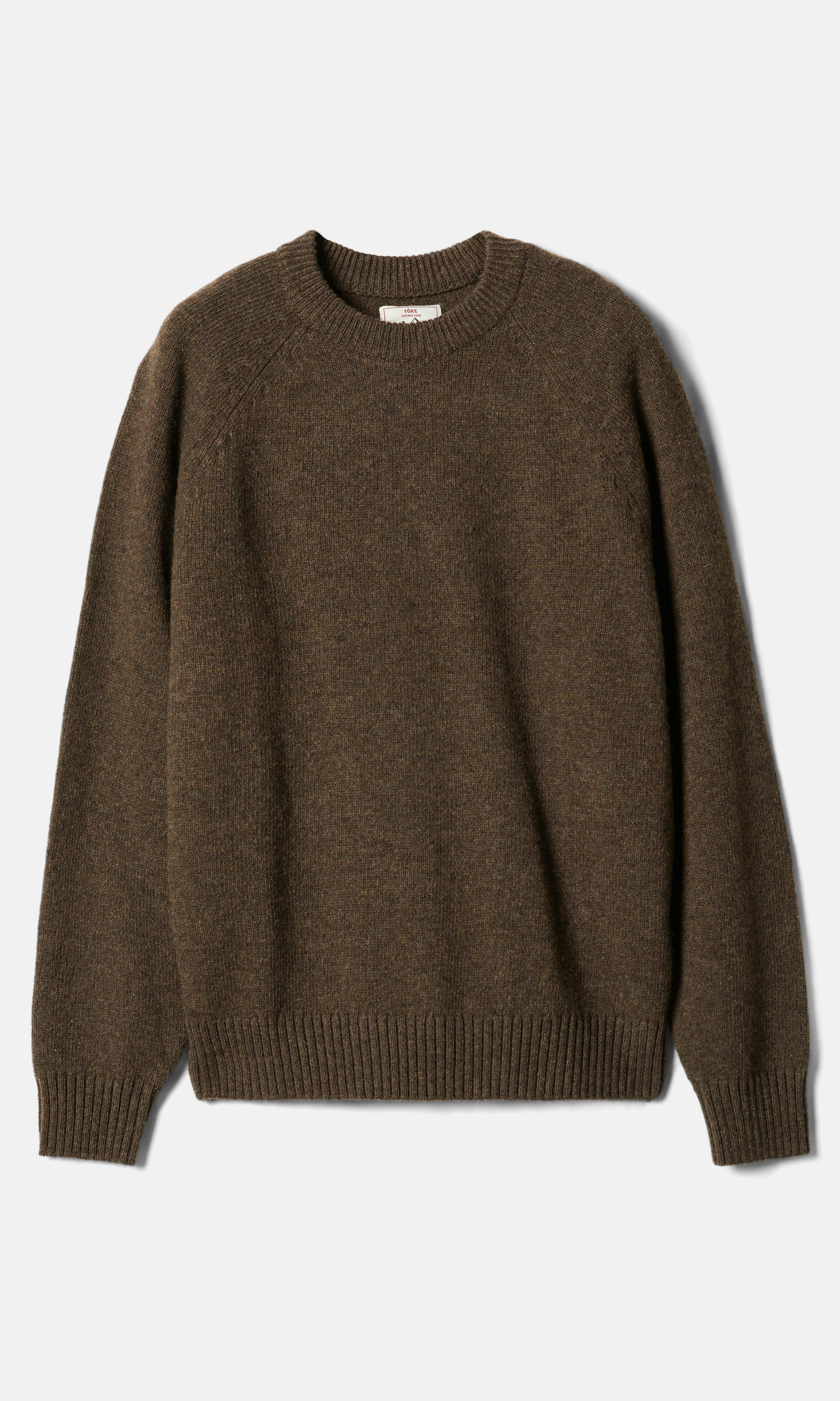 Yôke Rugged Knit Sweater Brown | Men | Junkyard